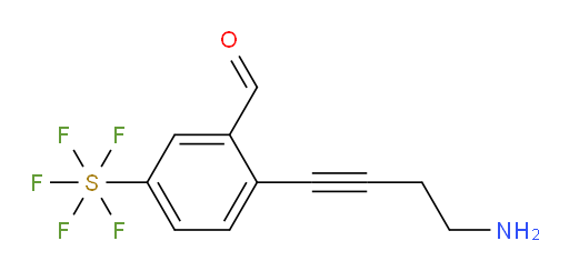 [4-(4-Amino-1-butyn-1-yl)-3-formylphenyl]sulfur pentafluoride