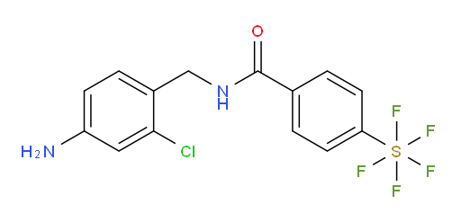 N-(4-amino-2-chlorobenzyl)-4-(pentafluoromercapto)benzamide