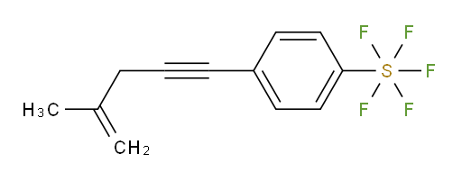 4-(4-methylpent-4-en-1-yn-1-yl)(pentafluoromercapto)benzene