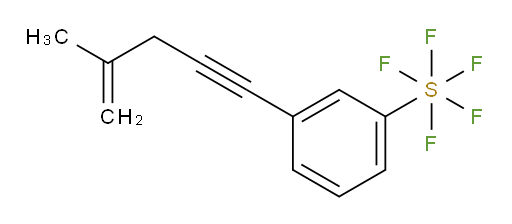 3-(4-methylpent-4-en-1-yn-1-yl)(pentafluoromercapto)benzene