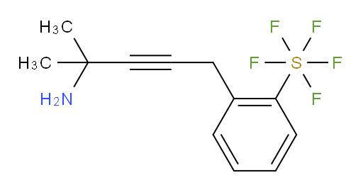 [2-(4-Amino-4-methyl-2-pentyn-1-yl)phenyl]sulfur pentafluoride