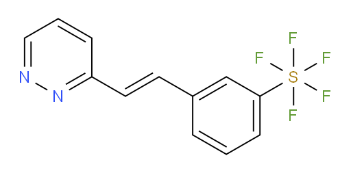 (E)-3-(2-(pyridazin-3-yl)vinyl)(pentafluoromercapto)benzene
