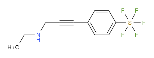 4-(3-(ethylamino)prop-1-yn-1-yl)(pentafluoromercapto)benzene