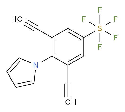 3,5-diethynyl-4-(1H-pyrrol-1-yl)(pentafluoromercapto)benzene