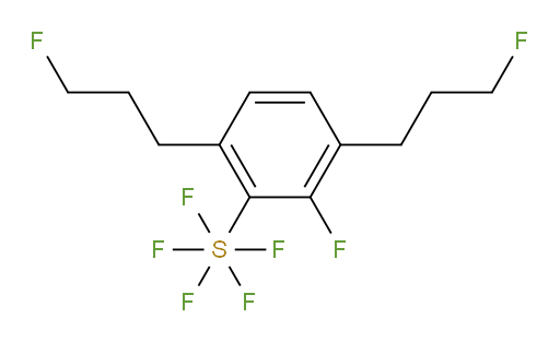 2-fluoro-3,6-bis(3-fluoropropyl)(pentafluoromercapto)benzene