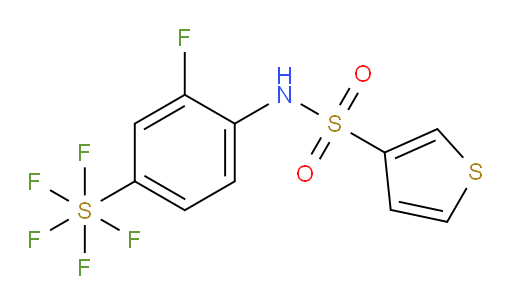 N-(2-fluoro-4-(pentafluoromercapto)phenyl)thiophene-3-sulfonamide