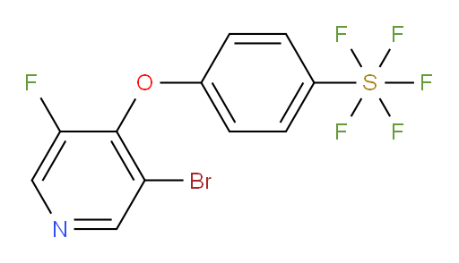 4-((3-bromo-5-fluoropyridin-4-yl)oxy)(pentafluoromercapto)benzene