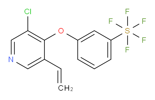 3-((3-chloro-5-vinylpyridin-4-yl)oxy)(pentafluoromercapto)benzene