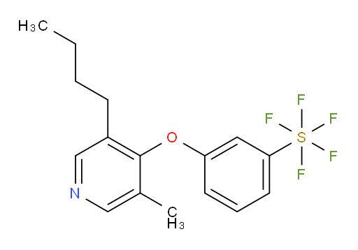 3-((3-butyl-5-methylpyridin-4-yl)oxy)(pentafluoromercapto)benzene