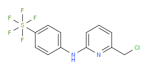 [4-[[6-(chloromethyl)-2-pyridinyl]amino]phenyl]sulfur pentafluoride