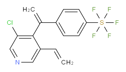 4-(1-(3-chloro-5-vinylpyridin-4-yl)vinyl)(pentafluoromercapto)benzene