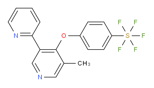 4-((5'-methyl-[2,3'-bipyridin]-4'-yl)oxy)(pentafluoromercapto)benzene