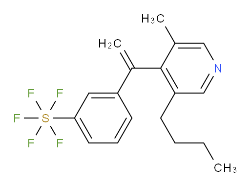 3-(1-(3-butyl-5-methylpyridin-4-yl)vinyl)(pentafluoromercapto)benzene