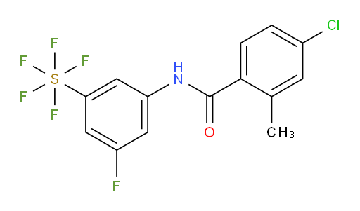 [3-[(4-Chloro-2-methylbenzoyl)amino]-5-fluorophenyl]sulfur pentafluoride