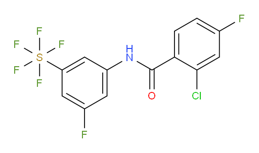 [3-[(2-Chloro-4-fluorobenzoyl)amino]-5-fluorophenyl]sulfur pentafluoride
