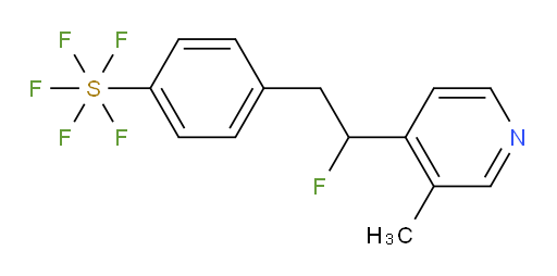 4-(2-fluoro-2-(3-methylpyridin-4-yl)ethyl)(pentafluoromercapto)benzene
