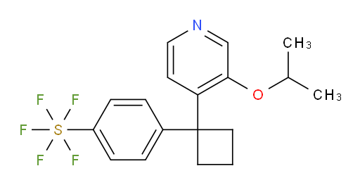 4-(1-(3-isopropoxypyridin-4-yl)cyclobutyl)(pentafluoromercapto)benzene