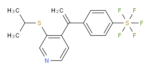4-(1-(3-(isopropylthio)pyridin-4-yl)vinyl)(pentafluoromercapto)benzene