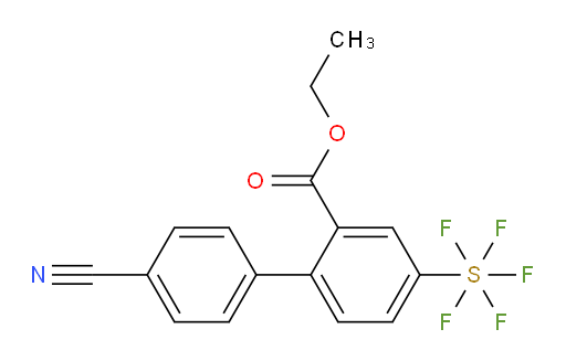 [4'-Cyano-2-(ethoxycarbonyl)-biphenyl-4-yl]sulfur pentafluoride