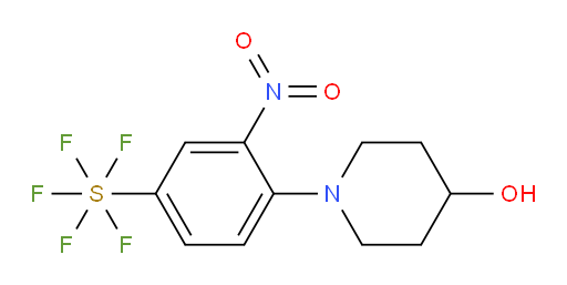 [4-(4-hydroxy-1-piperidinyl)-3-nitrophenyl]sulfur pentafluoride