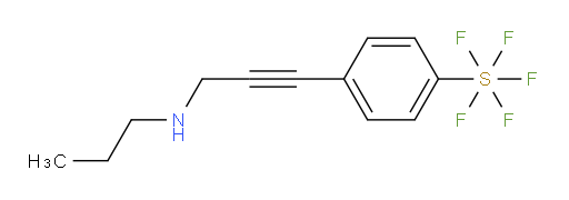 4-(3-(propylamino)prop-1-yn-1-yl)(pentafluoromercapto)benzene