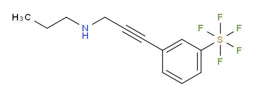 3-(3-(propylamino)prop-1-yn-1-yl)(pentafluoromercapto)benzene