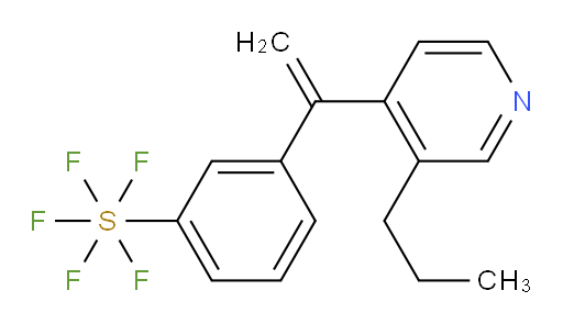 3-(1-(3-propylpyridin-4-yl)vinyl)(pentafluoromercapto)benzene
