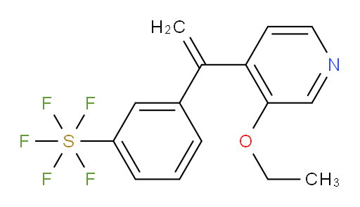 3-(1-(3-ethoxypyridin-4-yl)vinyl)(pentafluoromercapto)benzene