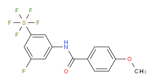 [3-fluoro-5-[(4-methoxybenzoyl)amino]phenyl]sulfur pentafluoride