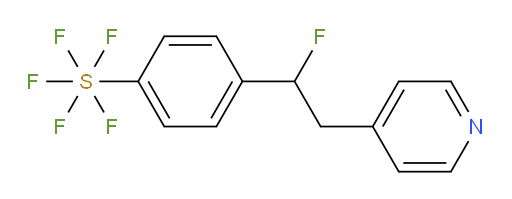 4-(1-fluoro-2-(pyridin-4-yl)ethyl)(pentafluoromercapto)benzene