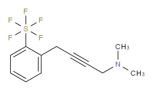 2-(4-(dimethylamino)but-2-yn-1-yl)(pentafluoromercapto)benzene