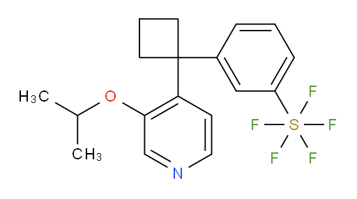 3-(1-(3-isopropoxypyridin-4-yl)cyclobutyl)(pentafluoromercapto)benzene