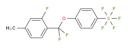[4-[difluoro(2-fluoro-4-methylphenyl)methoxy]phenyl]sulfur pentafluoride