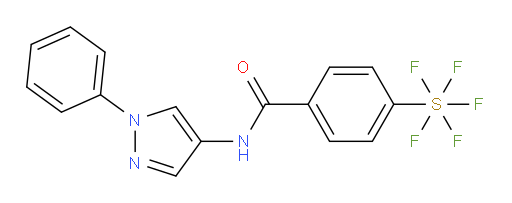 [4-[[(1-phenyl-1H-pyrazol-4-yl)amino]carbonyl]phenyl]sulfur pentafluoride