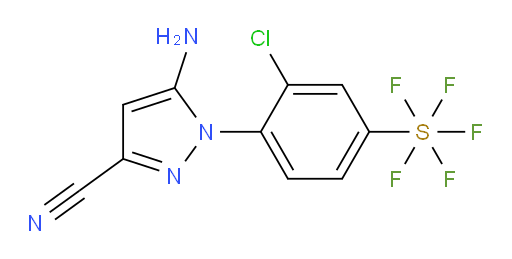 [4-(5-amino-3-cyano-1H-pyrazol-1-yl)-3-chlorophenyl]sulfur pentafluoride