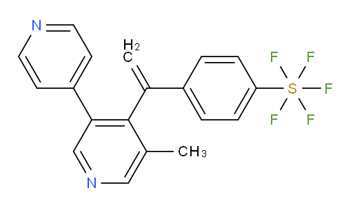 4-(1-(5-methyl-[3,4'-bipyridin]-4-yl)vinyl)(pentafluoromercapto)benzene