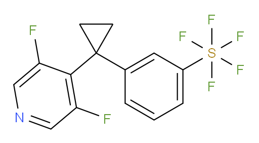 3-(1-(3,5-difluoropyridin-4-yl)cyclopropyl)(pentafluoromercapto)benzene