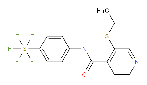 [4-[[[3-(Ethylthio)-4-pyridinyl]carbonyl]amino]phenyl]sulfur pentafluoride