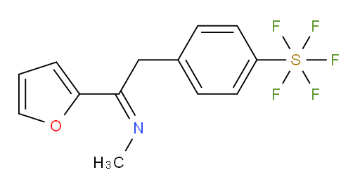 (Z)-4-(2-(furan-2-yl)-2-(methylimino)ethyl)(pentafluoromercapto)benzene