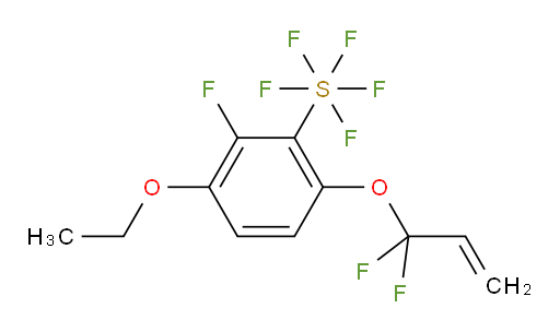 6-((1,1-difluoroallyl)oxy)-3-ethoxy-2-fluoro(pentafluoromercapto)benzene