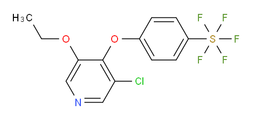 4-((3-chloro-5-ethoxypyridin-4-yl)oxy)(pentafluoromercapto)benzene