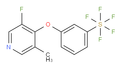 3-((3-fluoro-5-methylpyridin-4-yl)oxy)(pentafluoromercapto)benzene