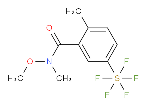 [3-[(methoxymethylamino)carbonyl]-4-methylphenyl]sulfur pentafluoride