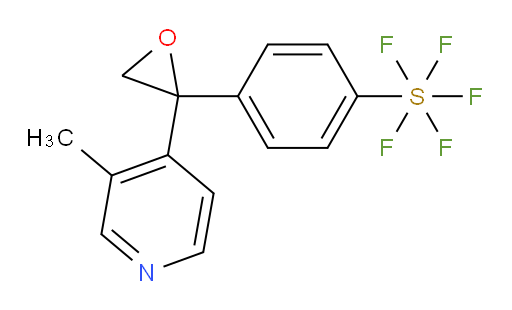 4-(2-(3-methylpyridin-4-yl)oxiran-2-yl)(pentafluoromercapto)benzene