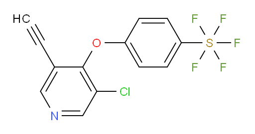 4-((3-chloro-5-ethynylpyridin-4-yl)oxy)(pentafluoromercapto)benzene