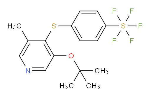 4-((3-(tert-butoxy)-5-methylpyridin-4-yl)thio)(pentafluoromercapto)benzene