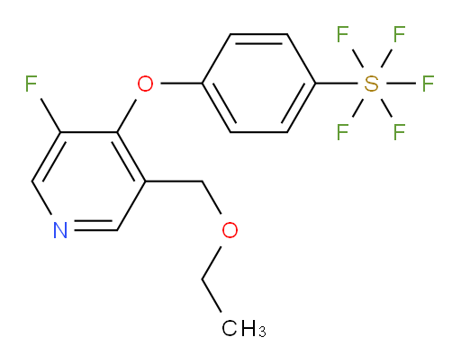 4-((3-(ethoxymethyl)-5-fluoropyridin-4-yl)oxy)(pentafluoromercapto)benzene
