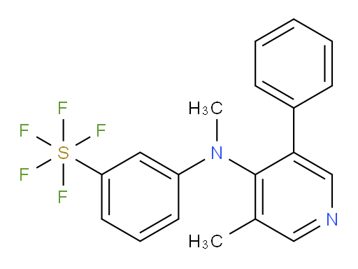 3-(methyl(3-methyl-5-phenylpyridin-4-yl)amino)(pentafluoromercapto)benzene
