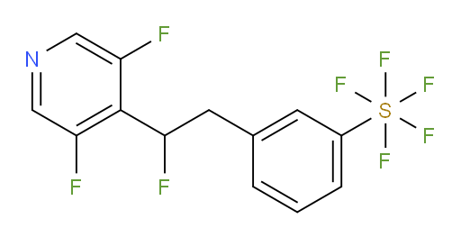 3-(2-(3,5-difluoropyridin-4-yl)-2-fluoroethyl)(pentafluoromercapto)benzene
