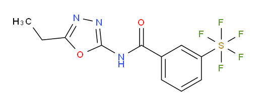 [3-[[(5-Ethyl-1,3,4-oxadiazol-2-yl)amino]carbonyl]phenyl]sulfur pentafluoride